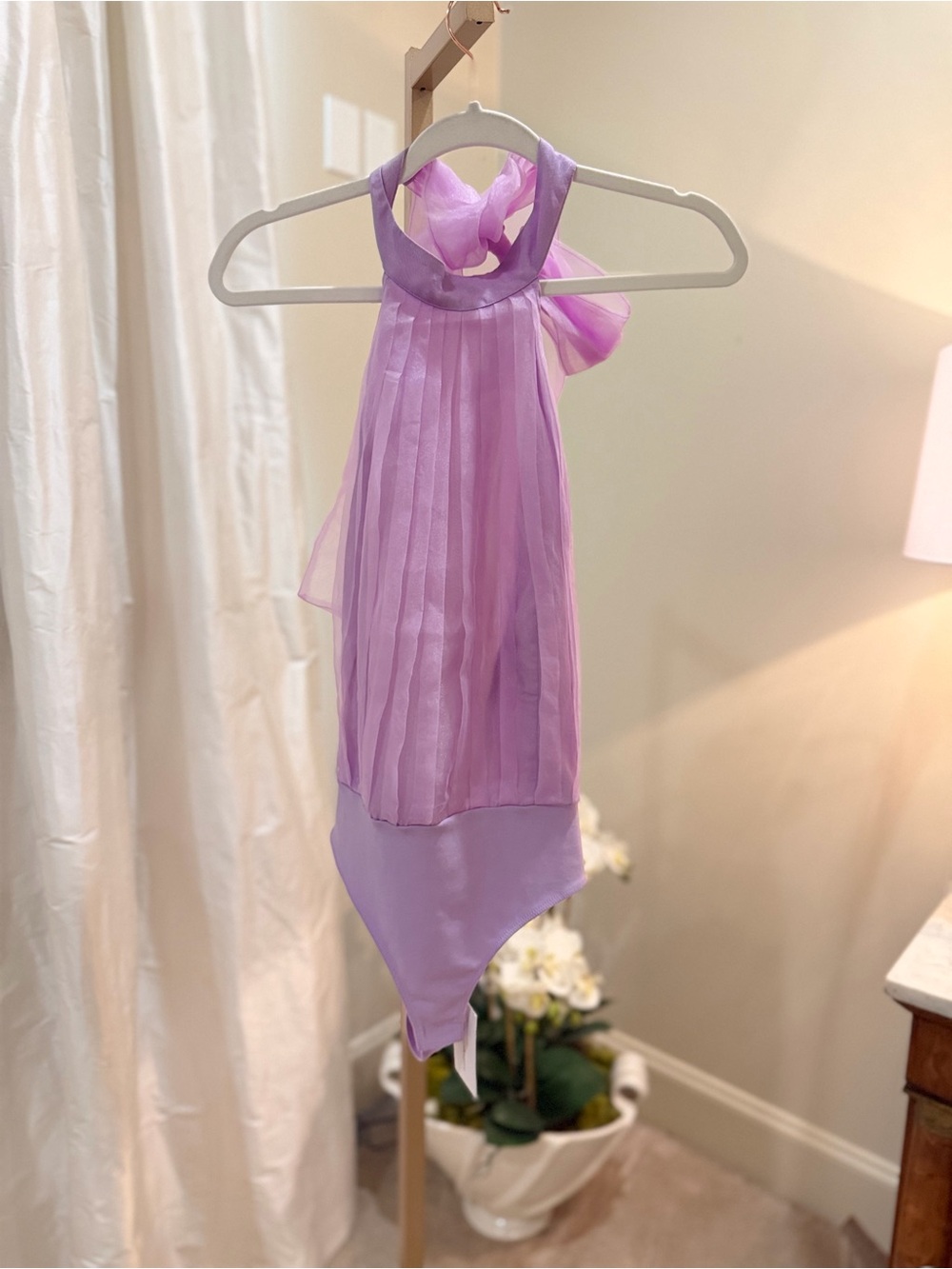Lovers and Friends Pleated Halter Bodysuit:NWT